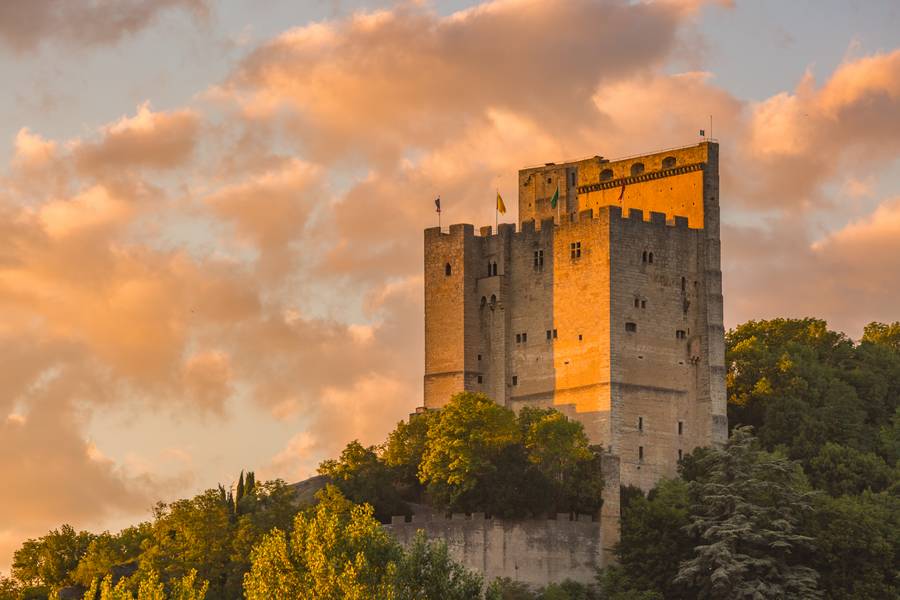 La Tour de Crest au Couchant par Sylvain Foucaud